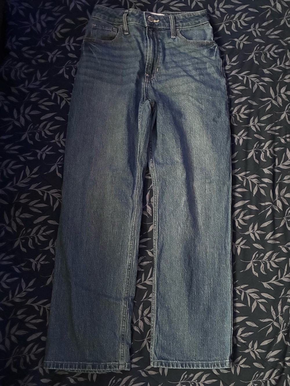 Hollister Wide-Leg Blue Denim Jeans